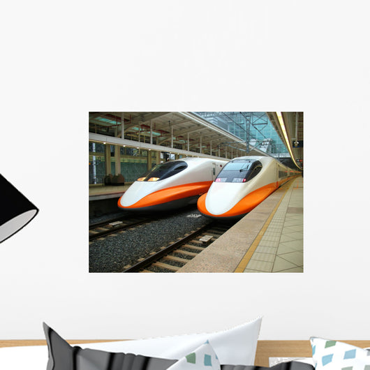 Modern High Speed Train Wall Mural