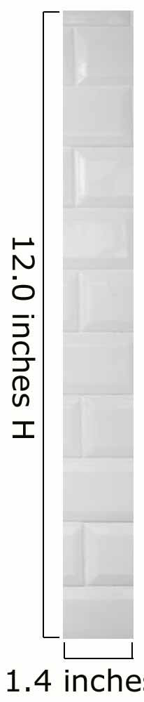 White Ceramic Brick Tile