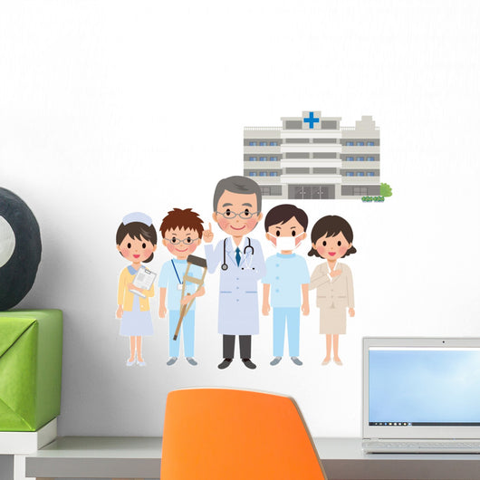 Doctors and Hospital Staff Wall Decal