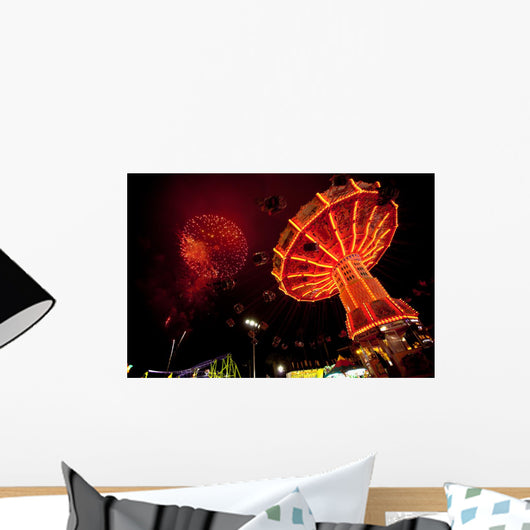 Carnival Swing Ride under Wall Decal