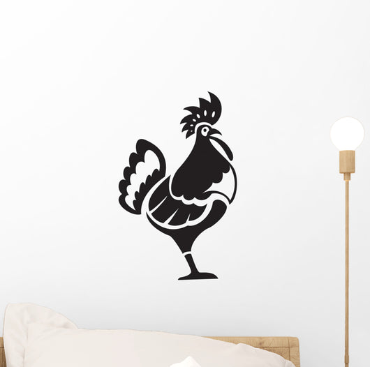Black Chiken Wall Decal