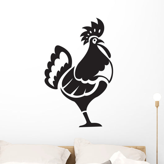 Black Chiken Wall Decal