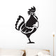 Black Chiken Wall Decal