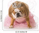 Naughty Princess Bulldog Wall Decal