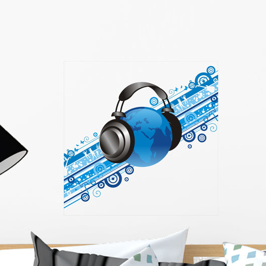 headphone Wall Mural