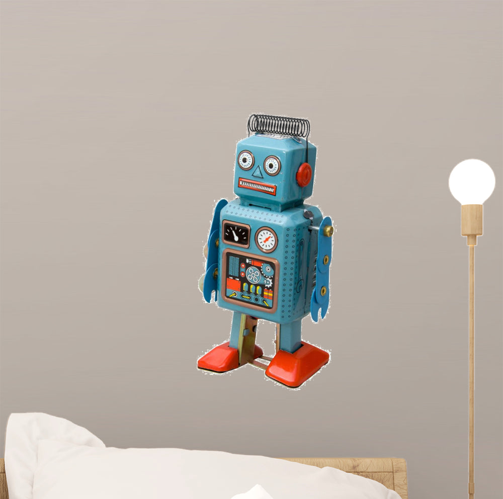 Retro Robot Toy – Wallmonkeys