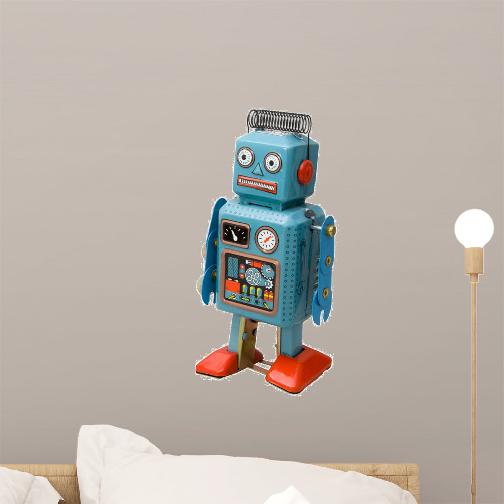 Retro Robot Toy – Wallmonkeys