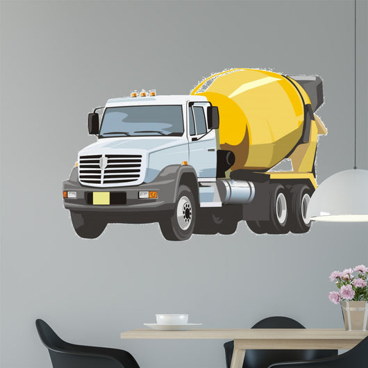 Truck with Concrete Mixer