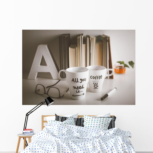 Two White Coffee Mug