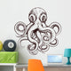 Octopus illustration Wall Decal