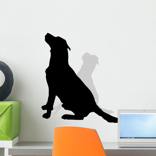 Vector Silhouette of a Dog. Wall Decal