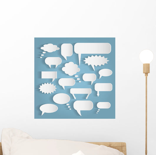 Paper Chat Bubbles Illustration