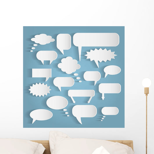Paper Chat Bubbles Illustration