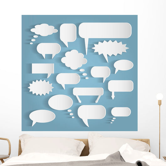 Paper Chat Bubbles Illustration