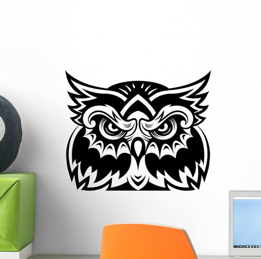 Owl Mascot Wall Decal