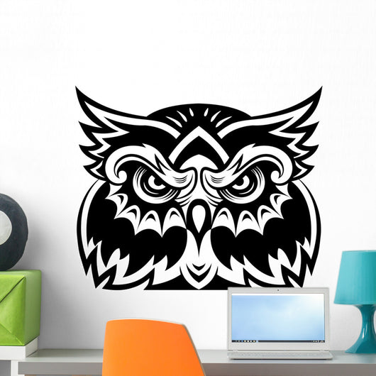 Owl Mascot Wall Decal