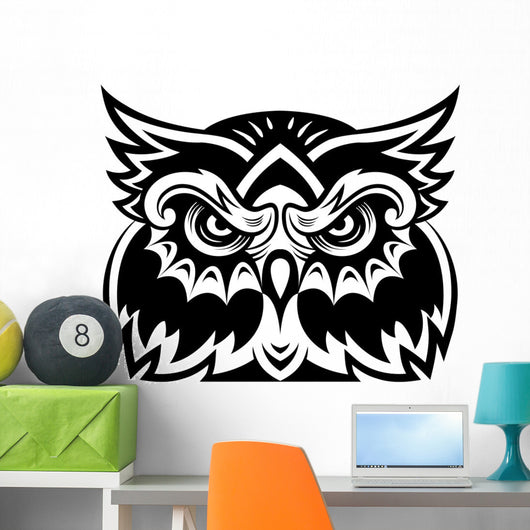 Owl Mascot Wall Decal