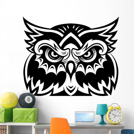 Owl Mascot Wall Decal
