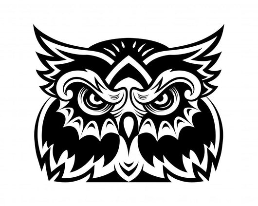 Owl Mascot Wall Decal