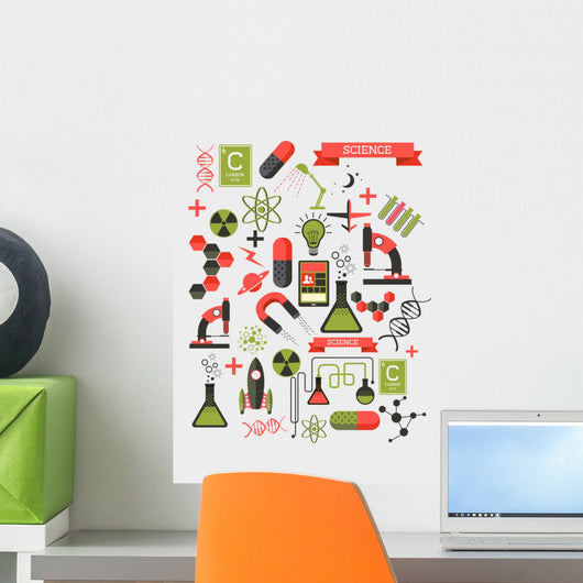 Creative Science Elements Wall Mural