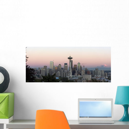 seattle panorama Wall Mural