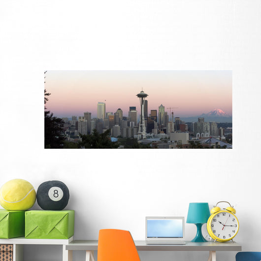 seattle panorama Wall Mural