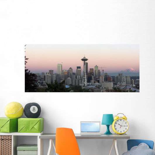 seattle panorama Wall Mural