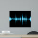 Graphic Digital Sound Black Wall Mural