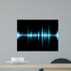 Graphic of a Digital Sound on Black Bottom Wall Mural