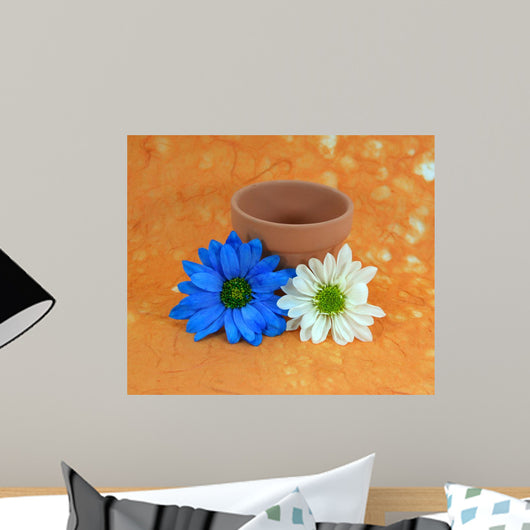 Blue and White Daisies