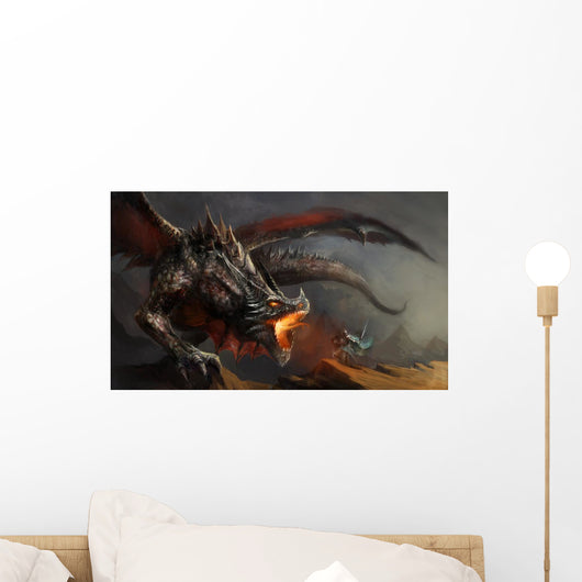 Knight Fighting Dragon