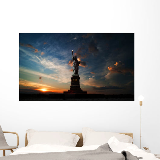 Independence day. Liberty enlightening the world Wall Mural
