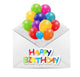 Happy Birthday Card Vector Illustration Wall Decal