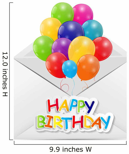 Happy Birthday Card Vector Illustration Wall Decal