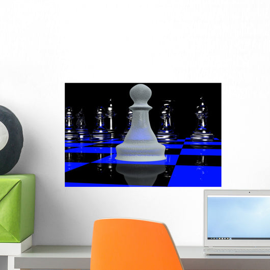 Blacklight chess 2 Wall Mural