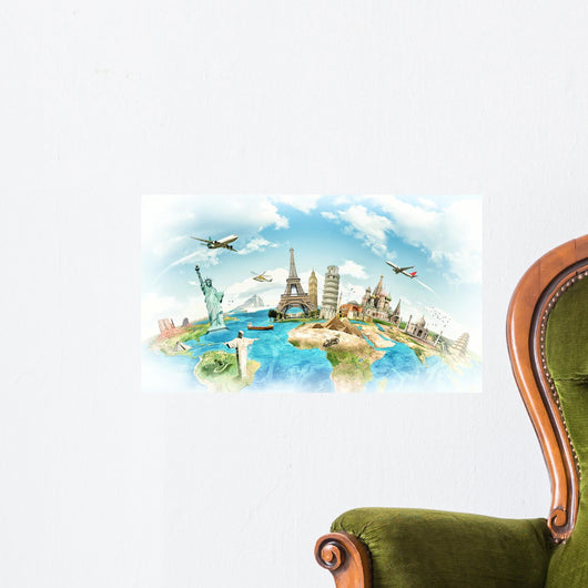 Travel World Monument Concept