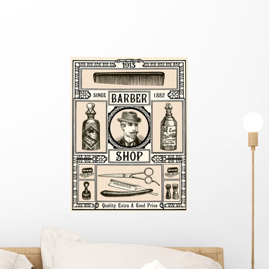 Barber Shop Wall Decal