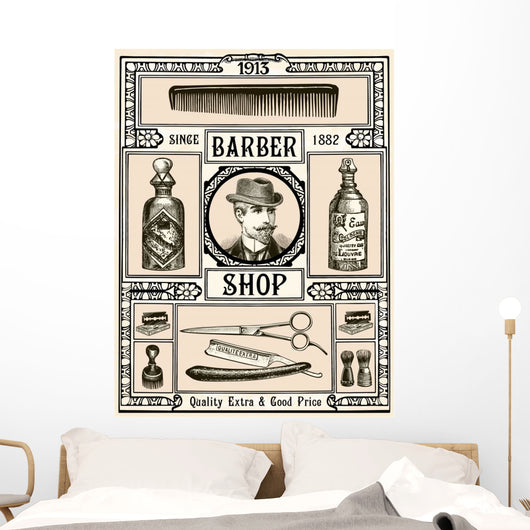 Barber Shop Wall Decal