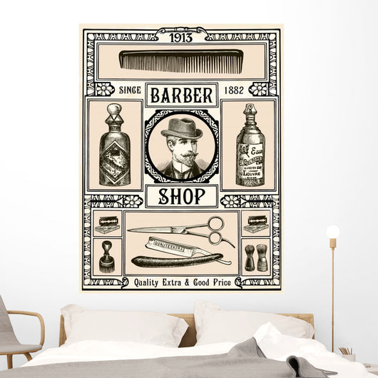 Barber Shop Wall Decal