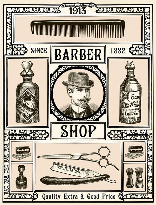 Barber Shop Wall Decal