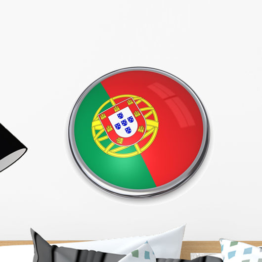 Banner Button Portugal Wall Decal
