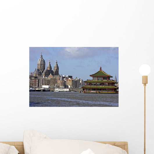 Amsterdam City View Netherlands Wall Decal