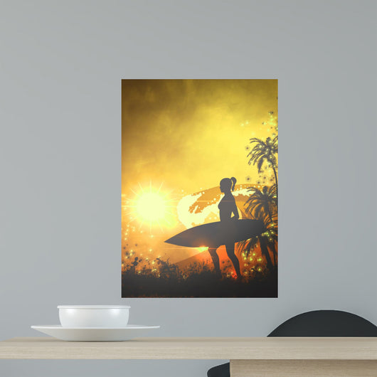 Surf Background Wall Mural