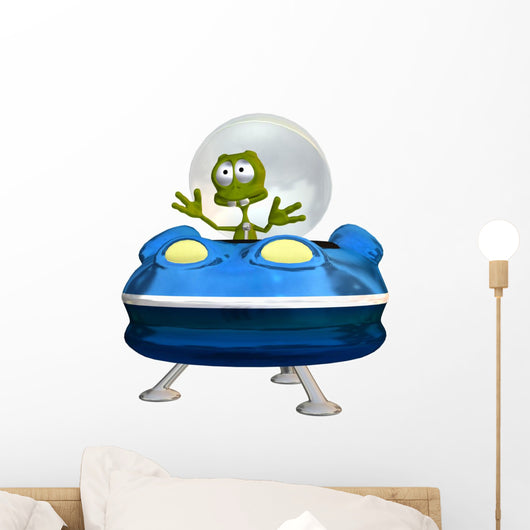 Funny Alien Wall Decal