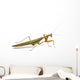 Side View of Brown and Green Praying Mantis Wall Decal