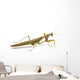 Side View of Brown and Green Praying Mantis Wall Decal