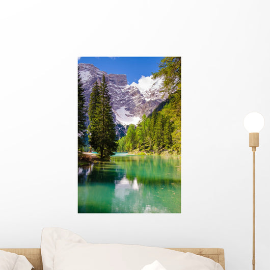 Mountain Lake Dolomites Wall Decal