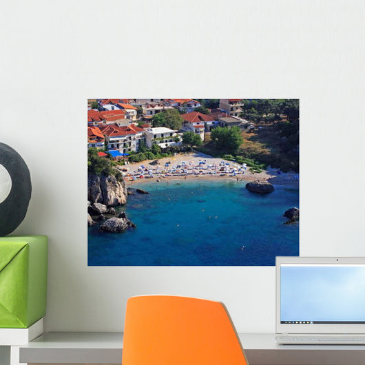 Aerial Parga Greece Beach Wall Decal