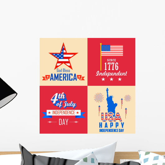 4th of July background Wall Mural