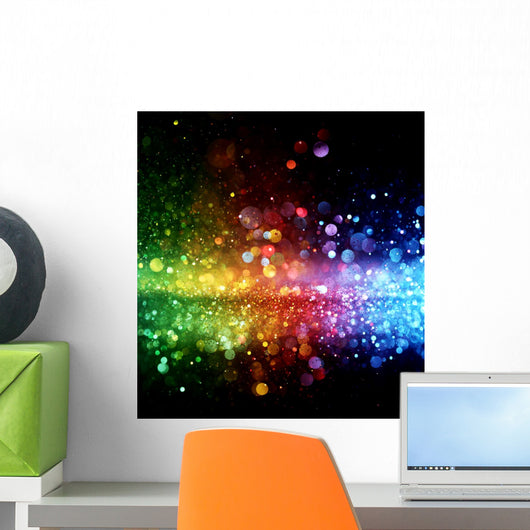 Rainbow of lights Wall Mural